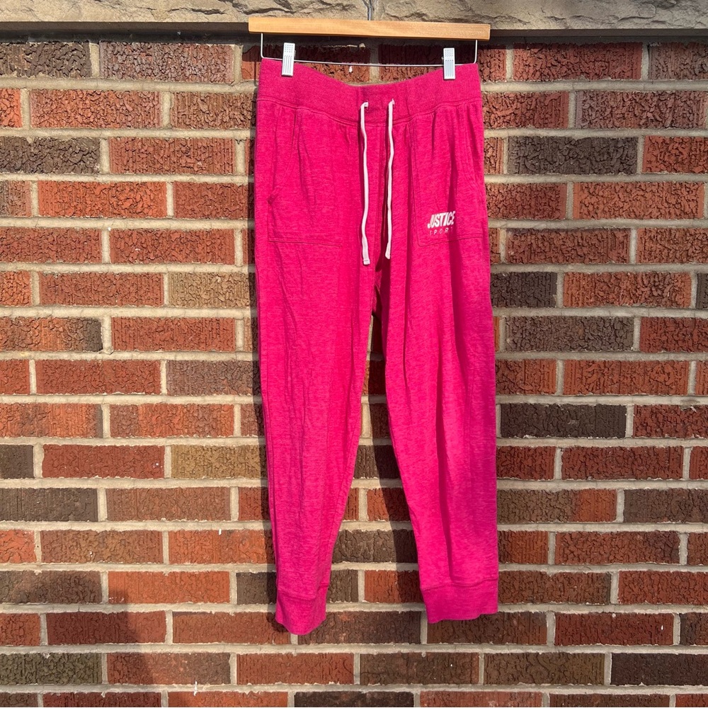 Justice Sport Fuchsia Pink Joggers Sweatpants Lounge Pants